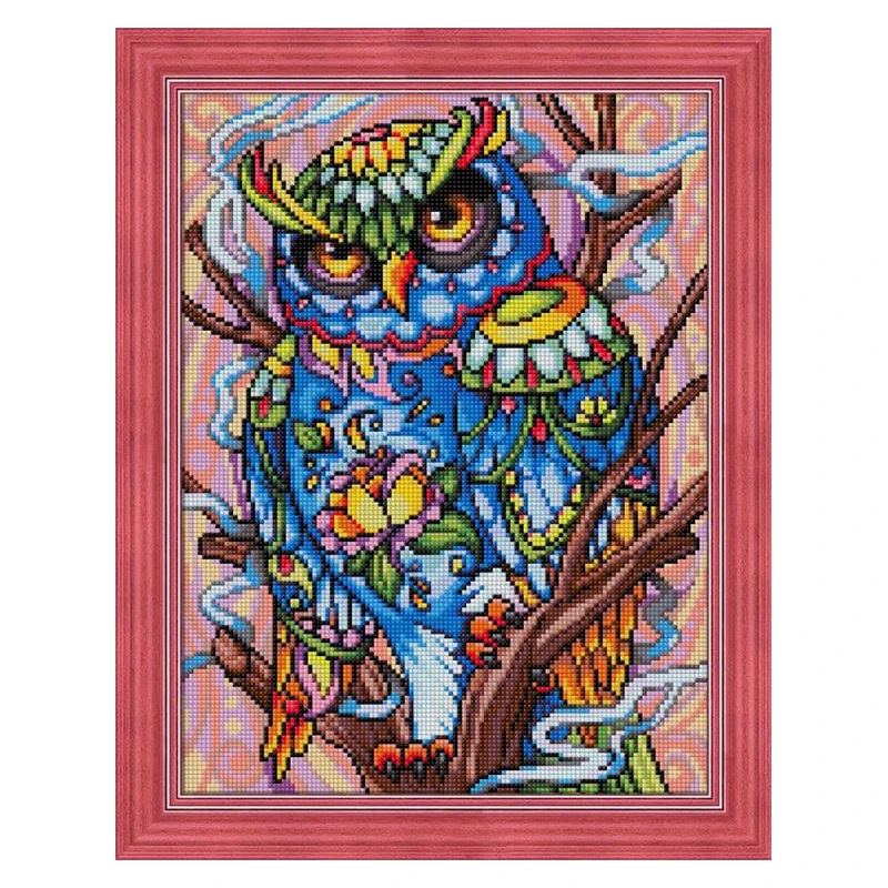 Rainbow Owl Diamond Painting Kit – Heartful Diamonds