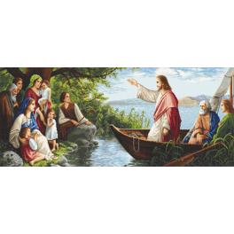 GC 10614 Cross stitch pattern - Listening to Jesus