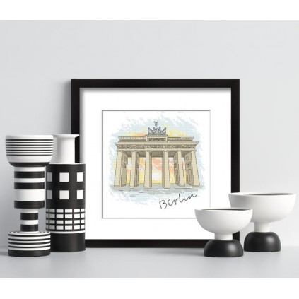 Z 10415 Kit Cross Stitch - Berlim - Brandenburg Gate