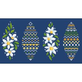 W 10606 ONLINE pattern pdf - Easter egg with daisies