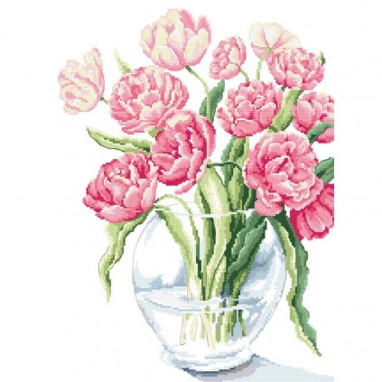 En 10260 Tapestry Aida - Fabulous Tulips