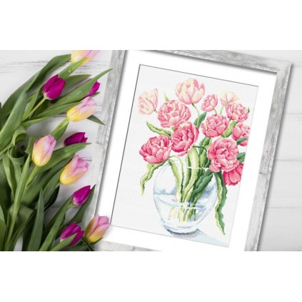 En 10260 Tapestry Aida - Fabulous Tulips