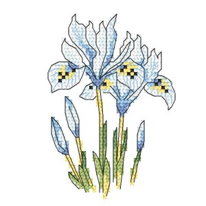 Z 10256 Kit punto croce - Iris sottili