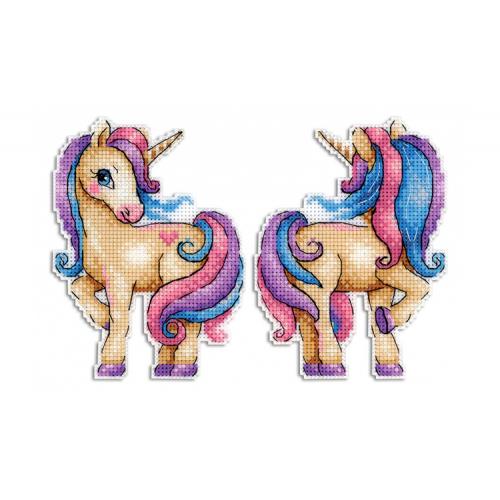 Cross stitch kit - Pendant - Magic unicorn Cross stitch kit - Pendant - Magic unicorn