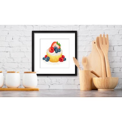 Zn 10421 Cross Stitch Tapestry Kit - Fruit Cookie