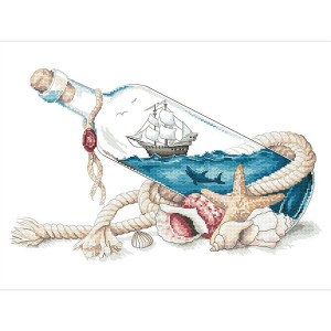 Z 10264 Cross Stitch Kit - Sea pullossa