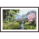 K 10267 Toile à tapisserie - Paysage printanier