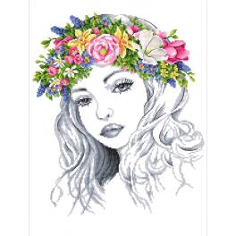 K 10265 Tapestry canvas - Spring lady