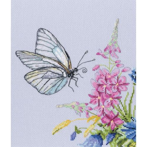 Cross stitch kit - Cabbage butterfly Cross stitch kit - Cabbage butterfly