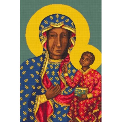 ZN 33090 Kit tapiz punto de cruz - La Santísima Virgen de Czestochowa