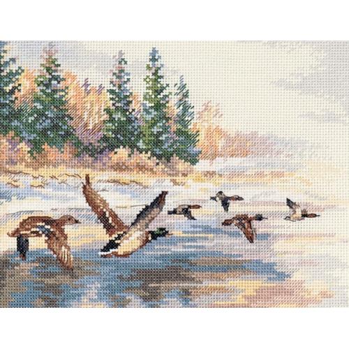 Cross stitch kit - Flying ducks Cross stitch kit - Flying ducks