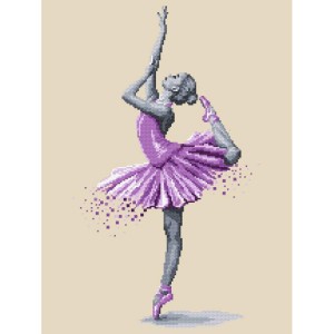 ZN 10269 Kit ricamo punto croce - Ballerina - Magia della danza