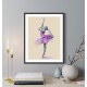 Zn 10269 Cross Stitch -kudoksella - balettitanssija - tanssin taika