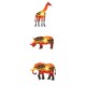 GC 10275 Patrón punto de cruz estampado - Animales africanos