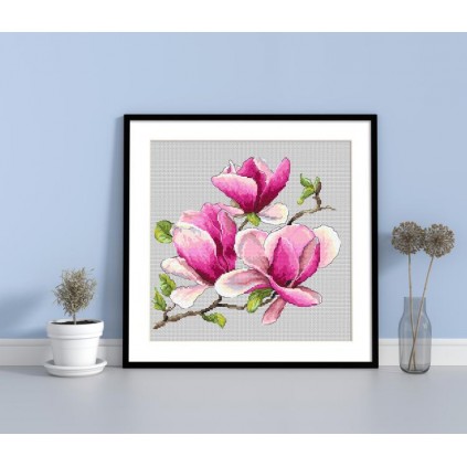 GC 10271 Cross stitch pattern on paper - Fragrant magnolia
