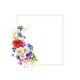 Zu 10431 Cross Stitch Kit - lautasliina villikukkia