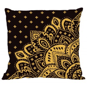 ZU 10623-01 Cross stitch kit - Cushion with a rosette