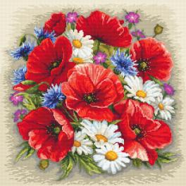 ZN 10634 Cross stitch tapestry kit - Summer magic of flowers