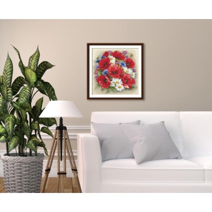 Zn 10634 Cross Stitch Tapissery Kit - Sommermagie der Blumen