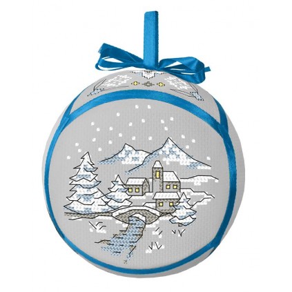 Gu 10291 Cross Stitch Pattern - Joulupallo brigdellä