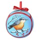 W 10290 ONLINE pattern pdf - Christmas ball with a bird