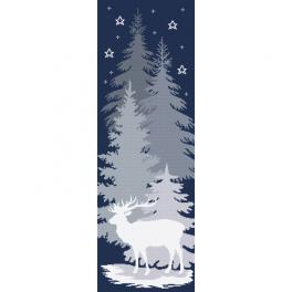 AN 10646 Tapestry Aida - Snow deer