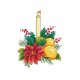 GC 10298 Padrão de ponto cruz - decoração de mesa de Natal