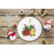 GC 10298 Padrão de ponto cruz - decoração de mesa de Natal