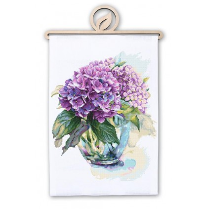 Zn 10293 Cross Stitch Tapestry Kit - Akvarell Hydrangea