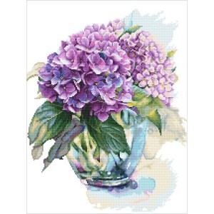 Z 10293 Cross stitch kit - Watercolour hydrangea