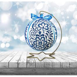 W 10640 Cross stitch pattern PDF - Porcelain Christmas ball