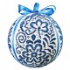 ZU 10640 Kit Cross Stitch - Bola de Natal de porcelana