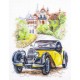 MN 110-023 Cross Stitch Kit - Retro -tyyli. Ranska