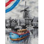 M AZ-1749 Diamond painting kit - Dutch river
