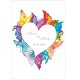 W 10650 Cross stitch pattern PDF - Heart in buterflies