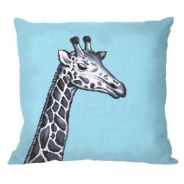 GU 10657-01 Cross stitch pattern - Pillow - Black and white giraffe
