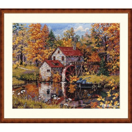 Mer K -171 Cross Stitch Kit - Watermill