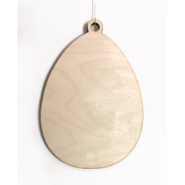 995-01 Wooden pendant - egg 15cm high