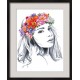 Zn 10308 Cross Stitch -kudoksisarja - Summer Lady