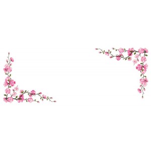 GU 10665 Cross stitch pattern - Table runner with sprigs of cherries