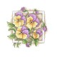 GC 10313 Cross stitch pattern - Lovely pansies