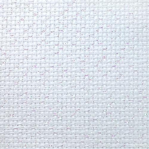 964-54-3542-11 Metallic AIDA 54/10cm (14 ct) white-opal - sheet 35 x 42 cm