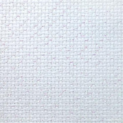 964-54-4254-11 Metalli AIDA 54/10 cm (14 ct) valko-opal-arkki 42 x 54 cm