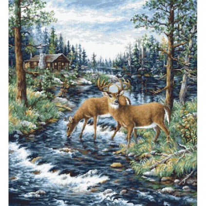 LS B606 Cross Stitch Kit - Fredlig morgon