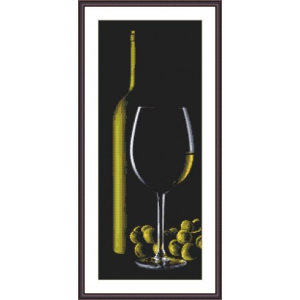 Z 10318 Cross stitch kit - Glass with white wine