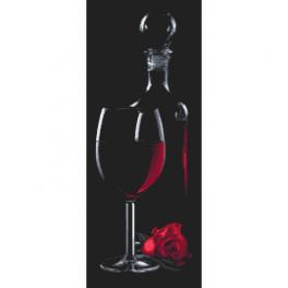 Z 10317 Cross stitch kit - Glass with red wine