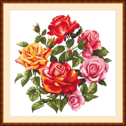 Zn 10674 Cross Stitch Tapestry Kit - Roses II