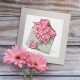 ZU 10326-03 Cross Stitch Kit - Postcard - Konvolutt med roser