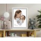Z 10457 Kit punto croce - Certificato di nascita - Bacio della mamma