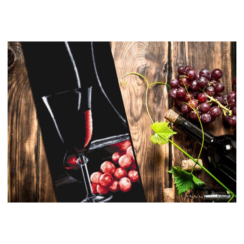 Wine and a Glass - Cross Stitch Pattern